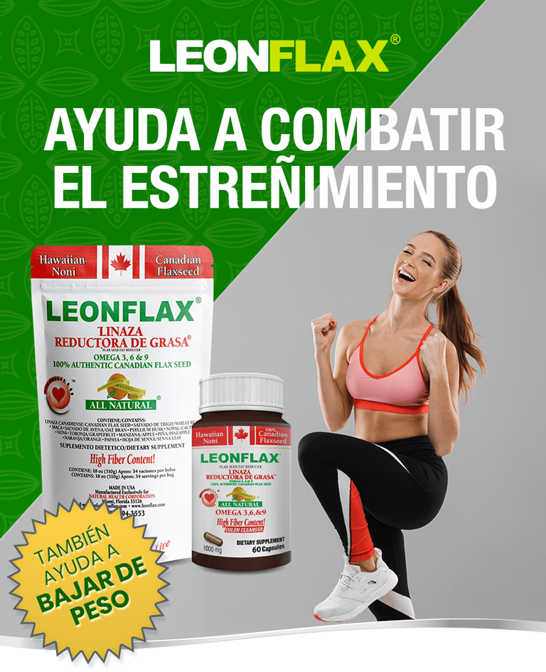 LEONFLAX ayuda a combatir el estreñimiento